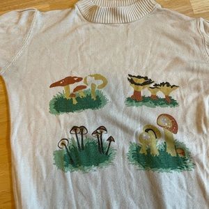 ModCloth Mushroom Mock Neck Sweater